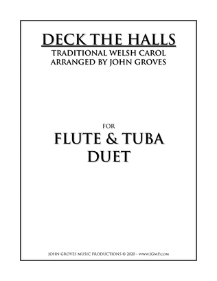 Book cover for Deck The Halls - Flute & Tuba Duet
