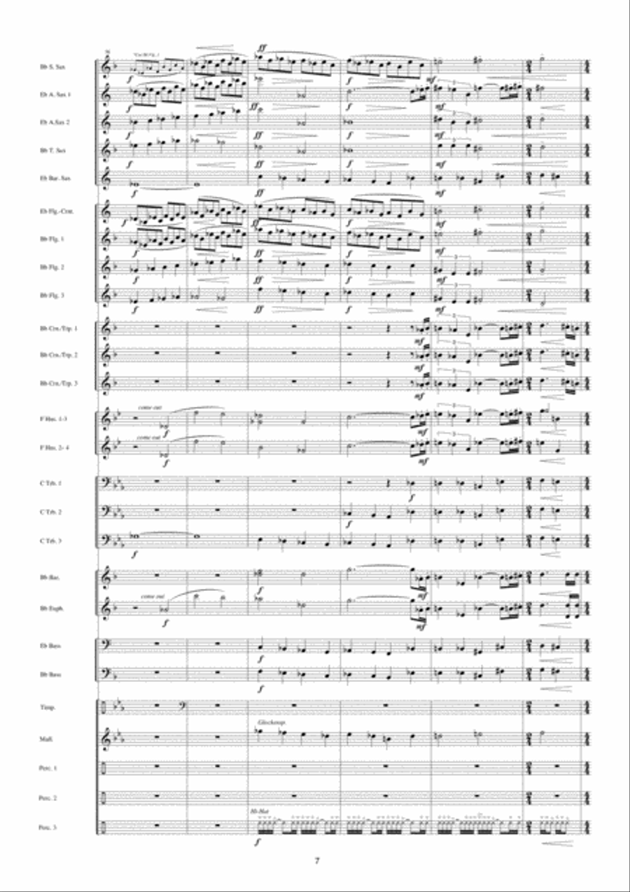 Back To The Future Fanfare Band scores gallery preview page 8