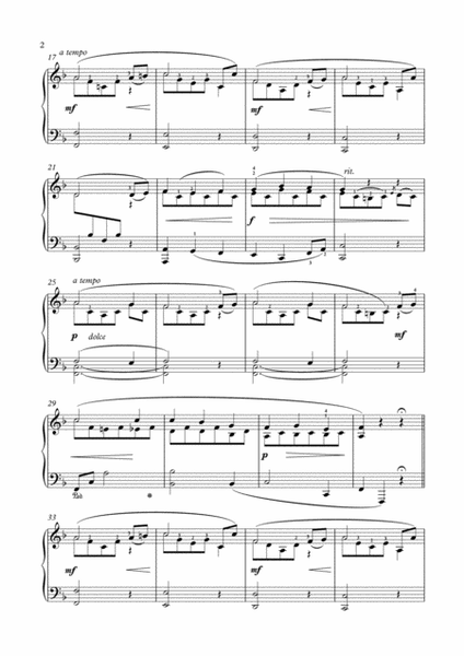 Beethoven Farewell to the piano easy piano solo image number null