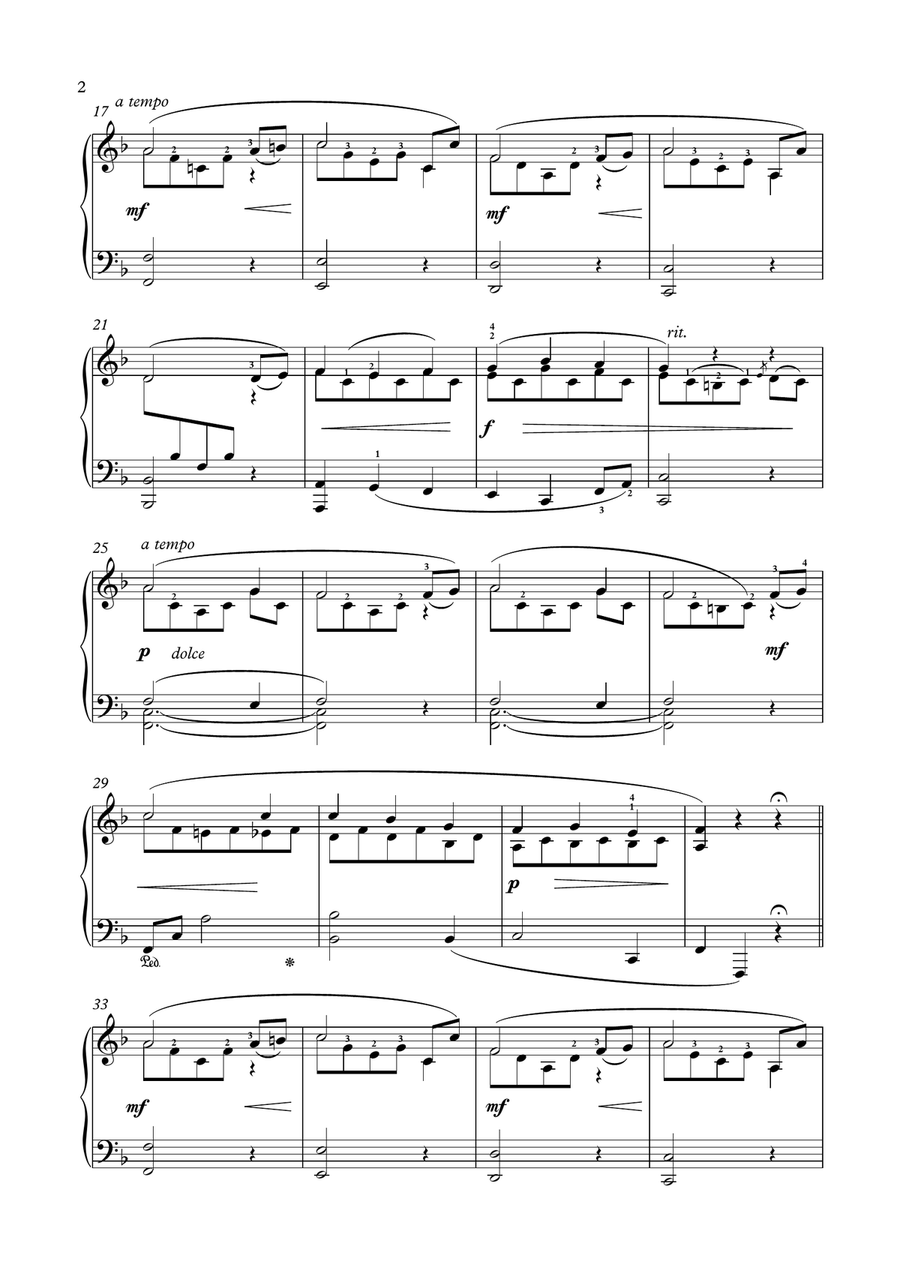 Beethoven Farewell to the piano easy piano solo Beethoven Farewell to the piano easy piano solo Easy Piano scores gallery preview page 3