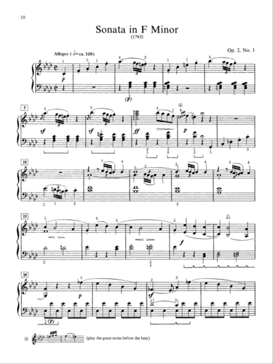 Beethoven -- Selected Intermediate to Early Advanced Piano Sonata Movements, Volume 1