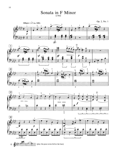 Beethoven -- Selected Intermediate to Early Advanced Piano Sonata Movements, Volume 1