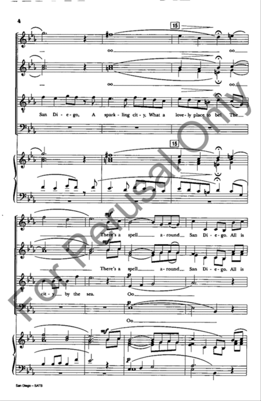 San Diego 4-Part scores gallery preview page 4
