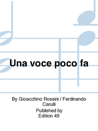 Book cover for Una voce poco fa