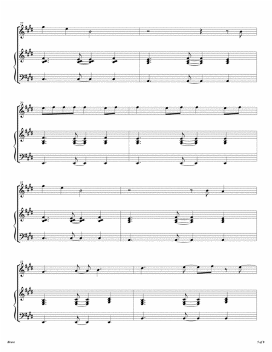 Brave Flute Solo scores gallery preview page 6
