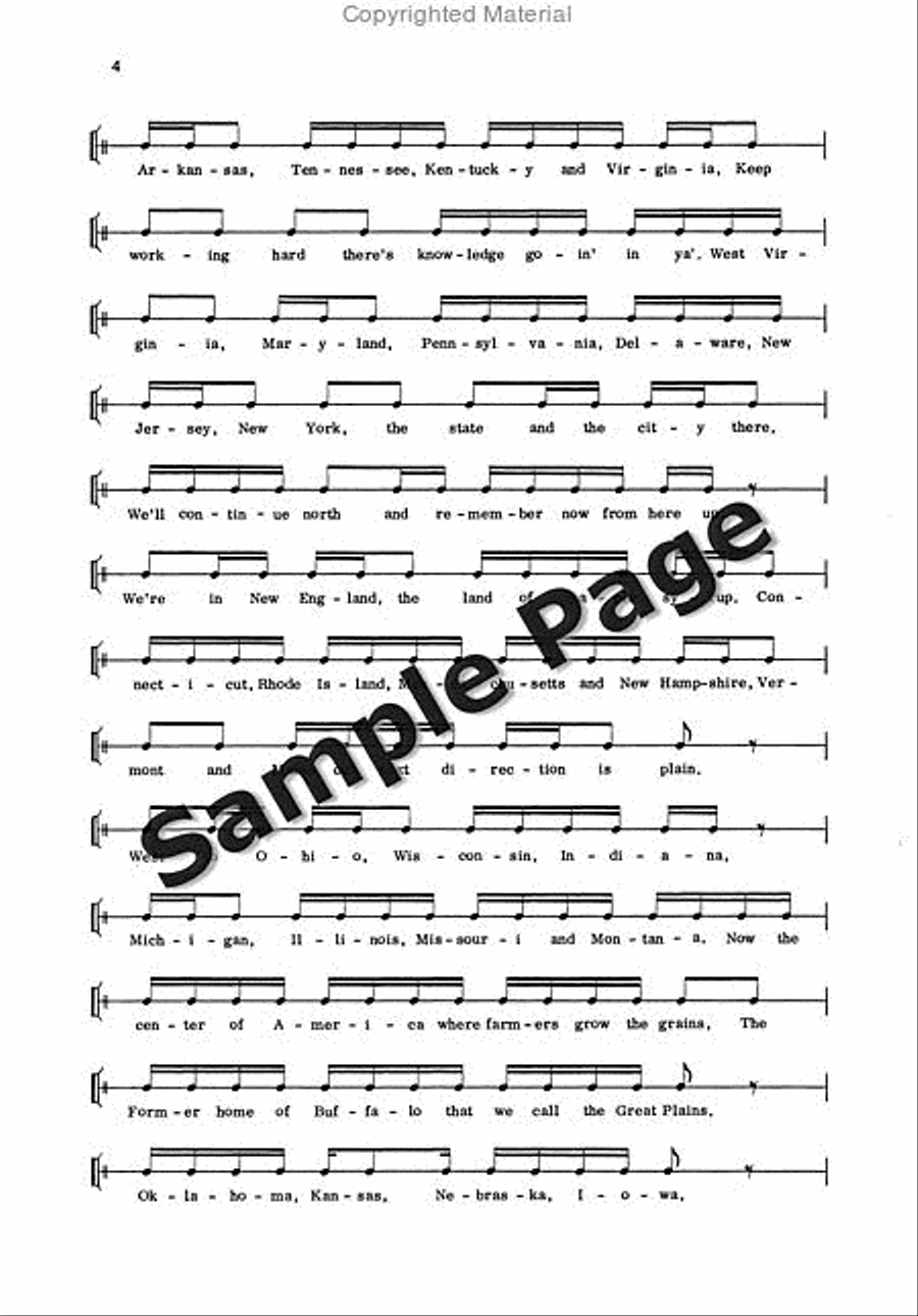 50 States in Rap 50 States in Rap Choir scores gallery preview page 5
