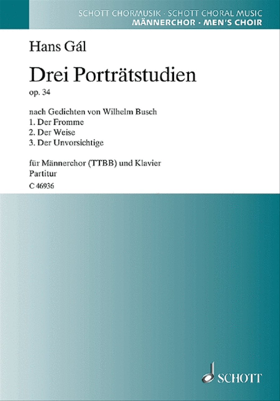 Drei Porträtstudien Drei Porträtstudien TTBB scores gallery preview page 1