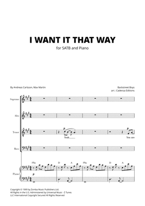 Book cover for I Want It That Way