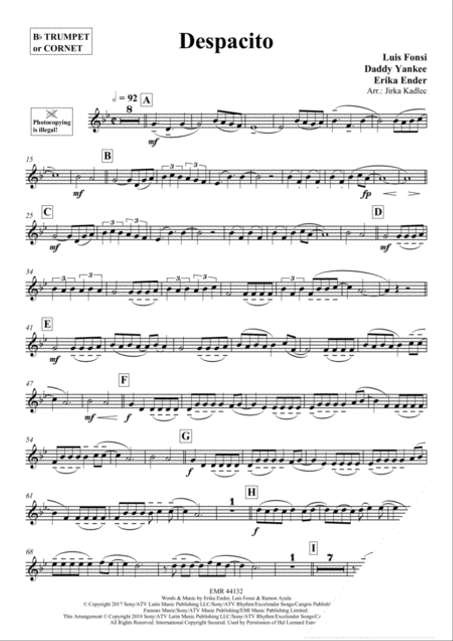 Despacito Cornet scores gallery preview page 3