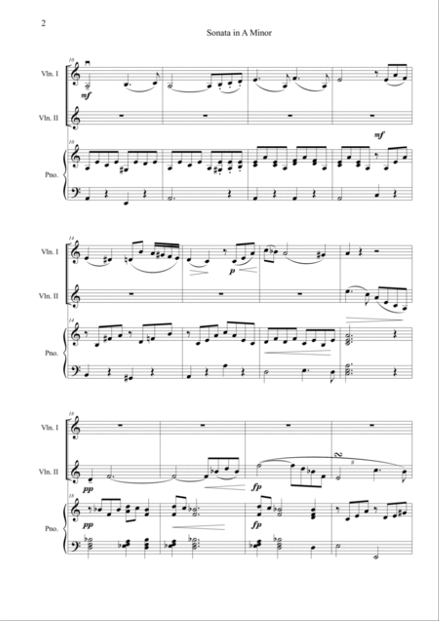 Sonata per Arpeggione, D.821 Piano Trio scores gallery preview page 2