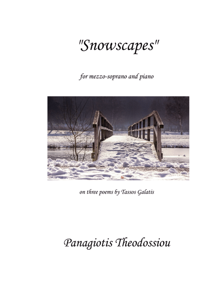"Snowscapes" for mezzo-soprano and piano image number null