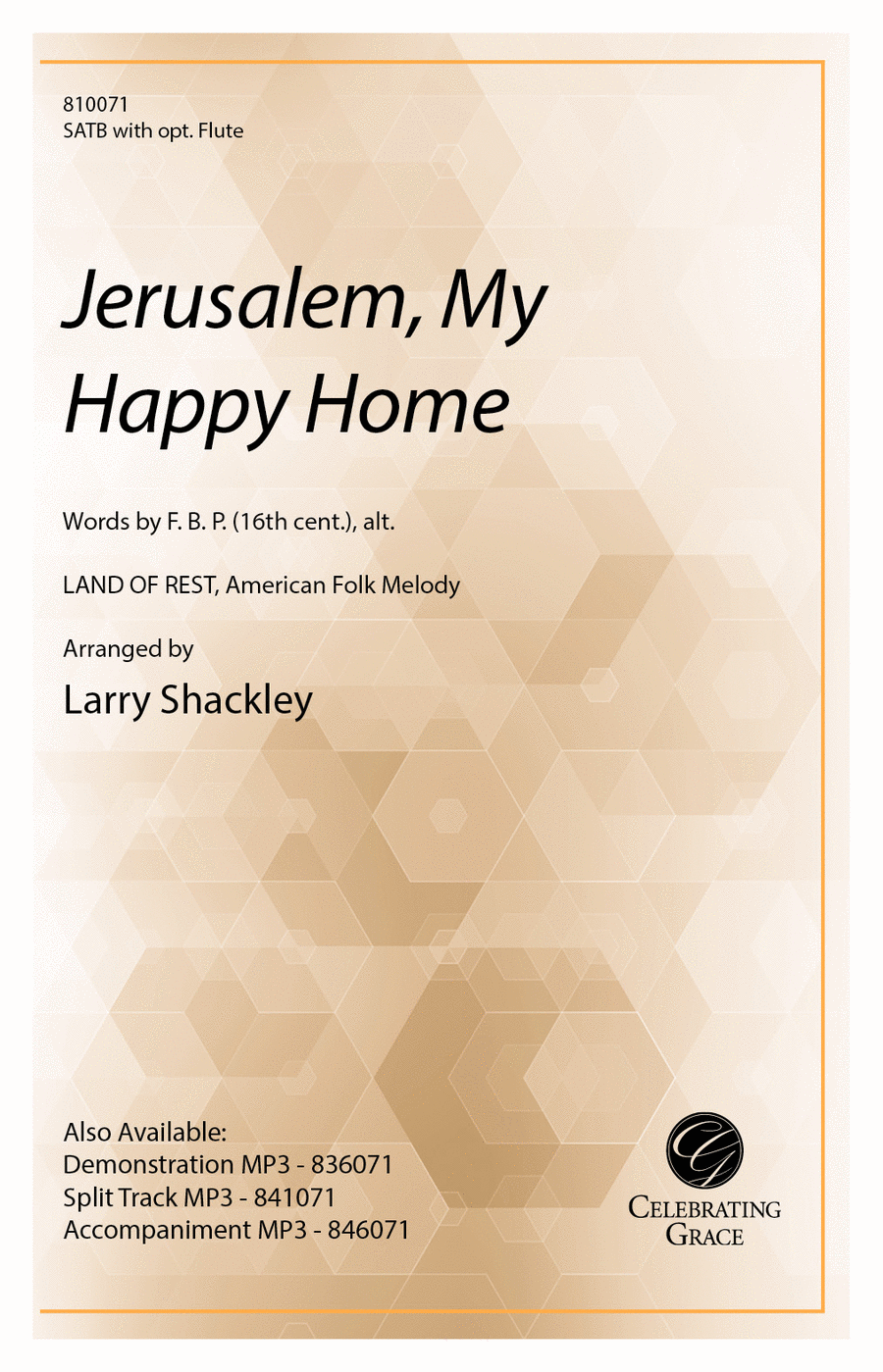 Jerusalem, My Happy Home Jerusalem, My Happy Home 4-Part scores gallery preview page 1