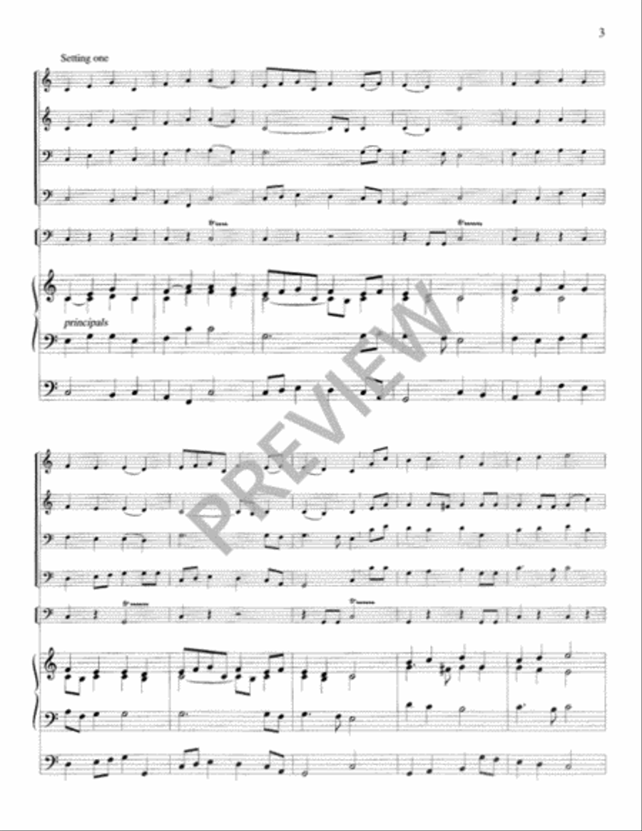 Festival Hymns for Organ, Brass, and Timpani - Volume 2, Easter Trombone scores gallery preview page 5