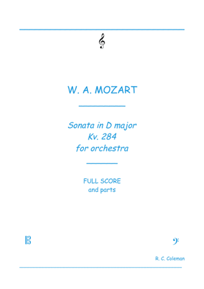 Mozart Sonata kv. 284 for Orchestra
