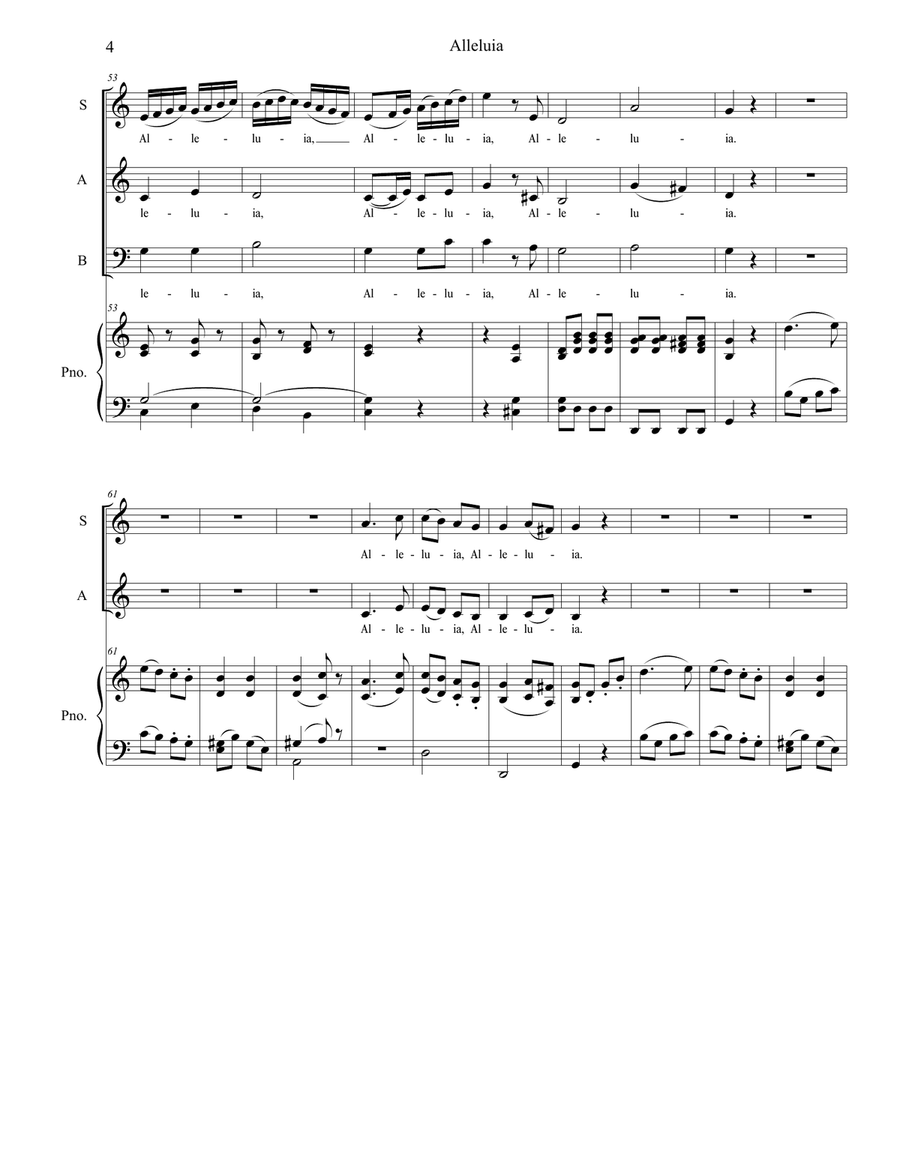 Alleluia (from 