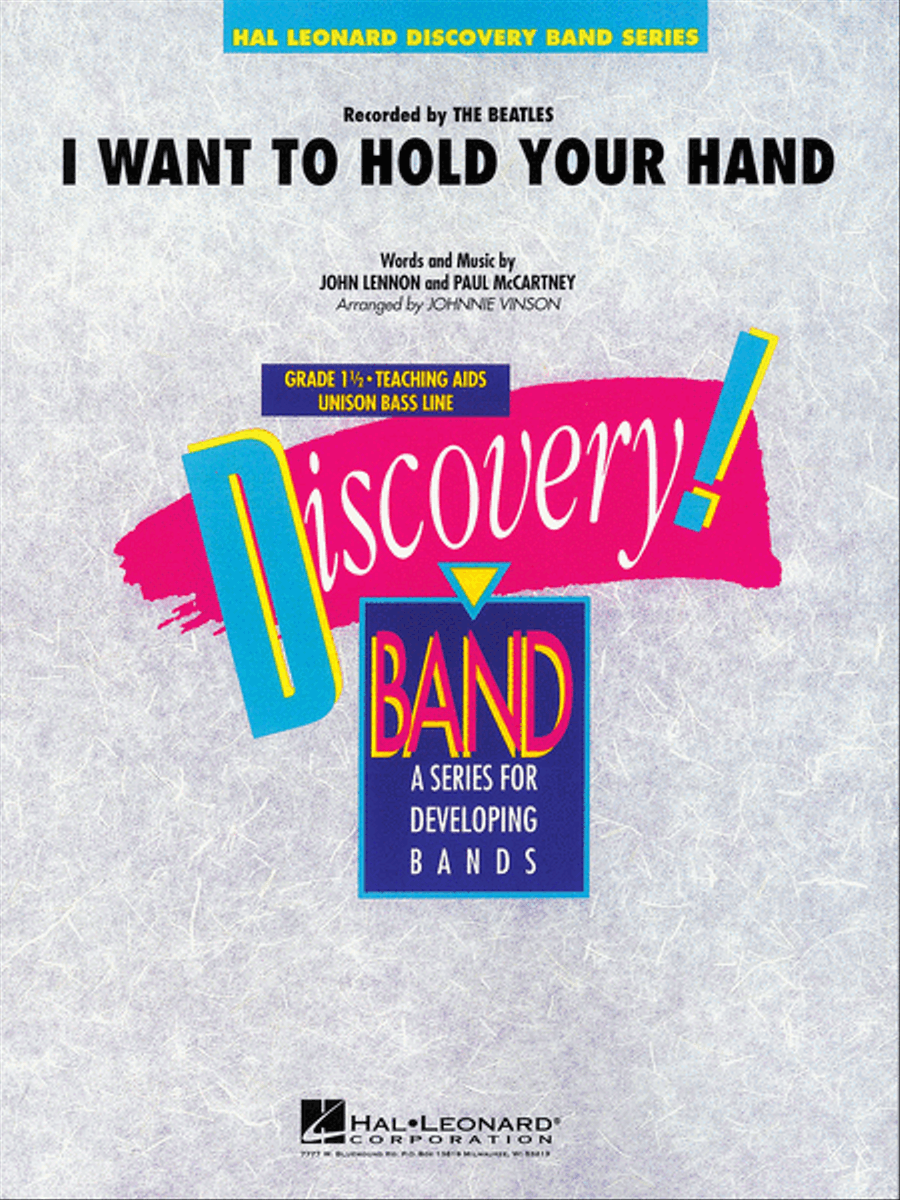 I Want to Hold Your Hand Concert Band scores gallery preview page 1