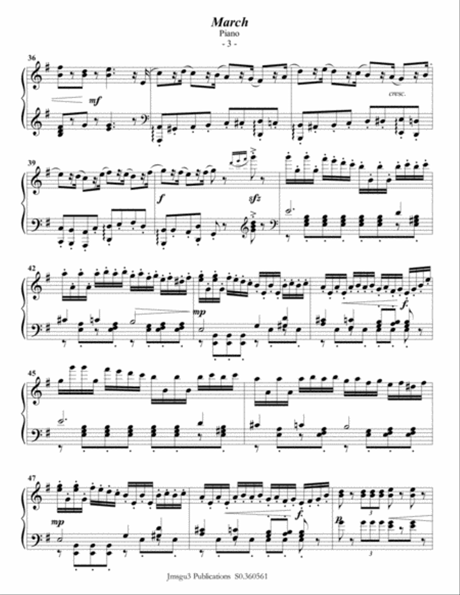 Tchaikovsky: March from Nutcracker Suite for Violin & Piano Violin Solo scores gallery preview page 4