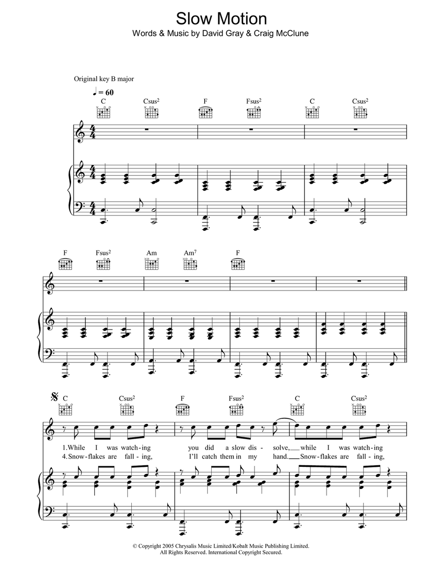 Slow Motion Slow Motion Acoustic Guitar scores gallery preview page 1