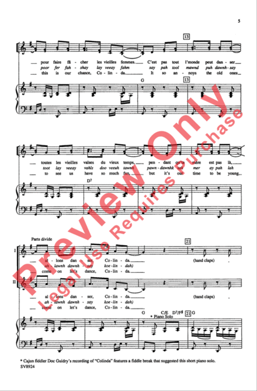 Colinda 2-Part scores gallery preview page 4