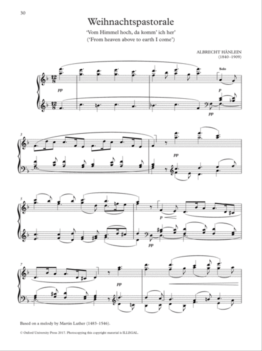 Oxford Book of Christmas Organ Music for Manuals Organ Solo scores gallery preview page 7