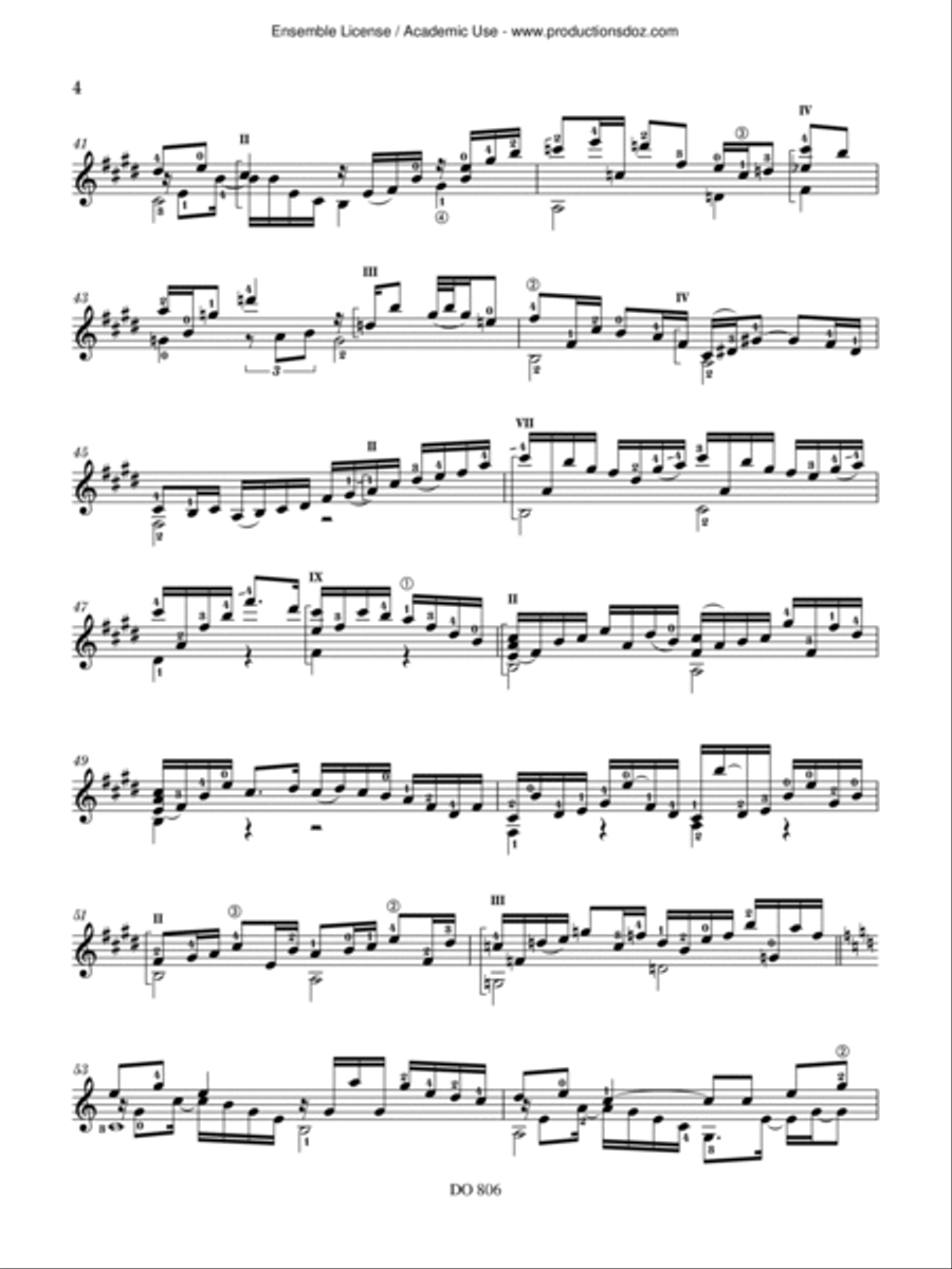 Sandy’s Portrait Classical Guitar scores gallery preview page 4