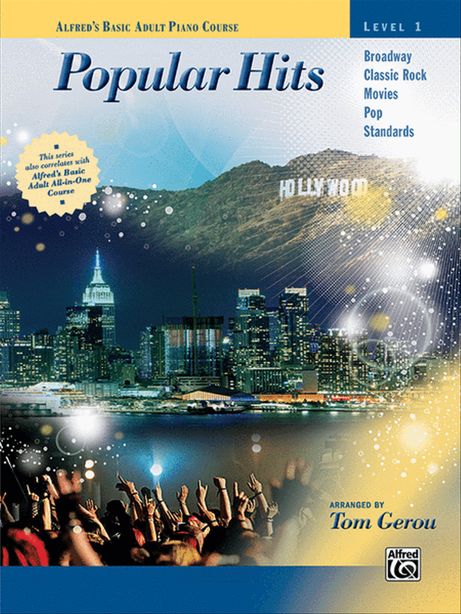Alfred's Basic Adult Piano Course -- Popular Hits, Book 1 Piano Method scores gallery preview page 1
