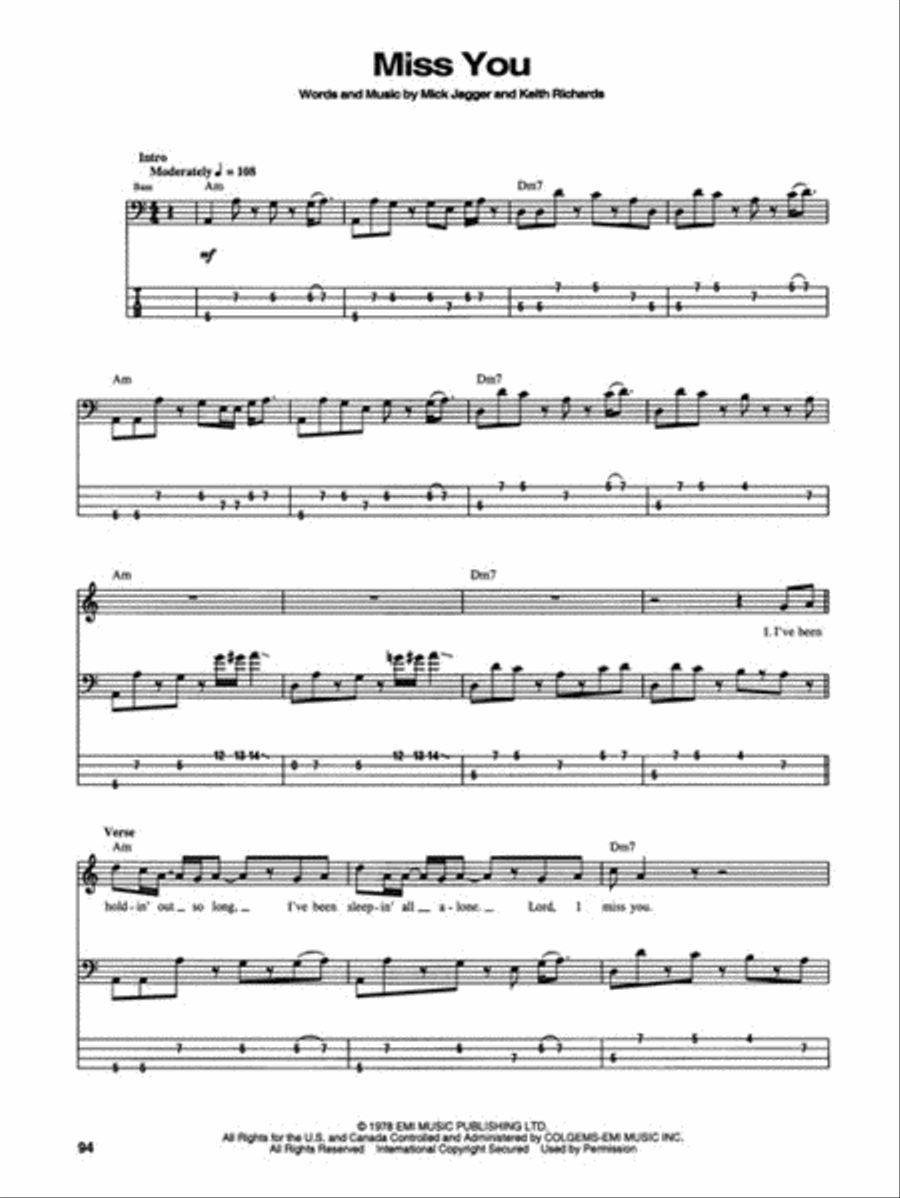 Rock Bass Bible Bass Guitar Tablature scores gallery preview page 5