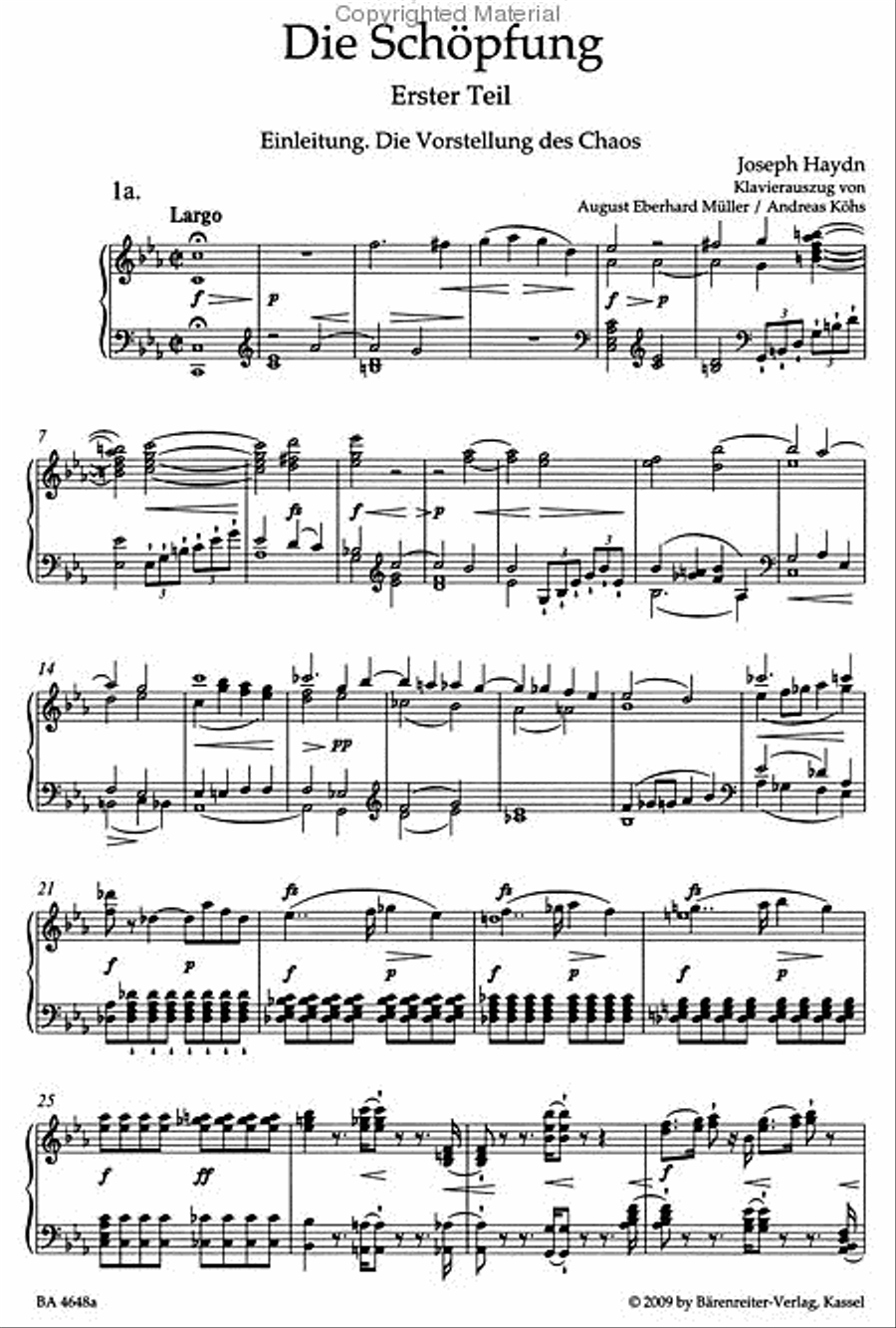 Die Schopfung (The Creation) Hob. XXI:2 4-Part scores gallery preview page 2