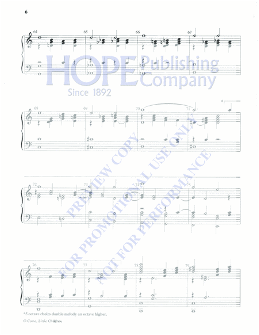 O Come, Little Children O Come, Little Children 5-Octaves scores gallery preview page 6