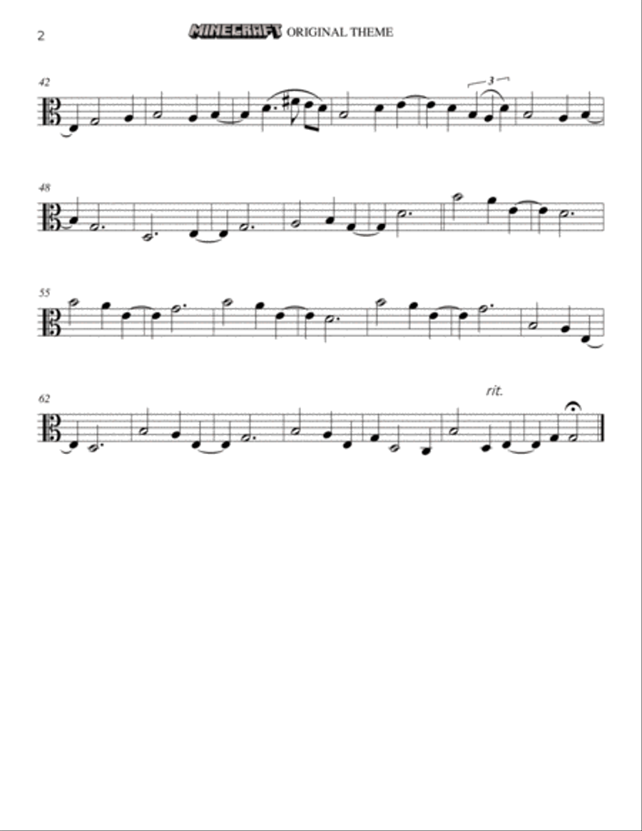 Minecraft String Duet scores gallery preview page 3