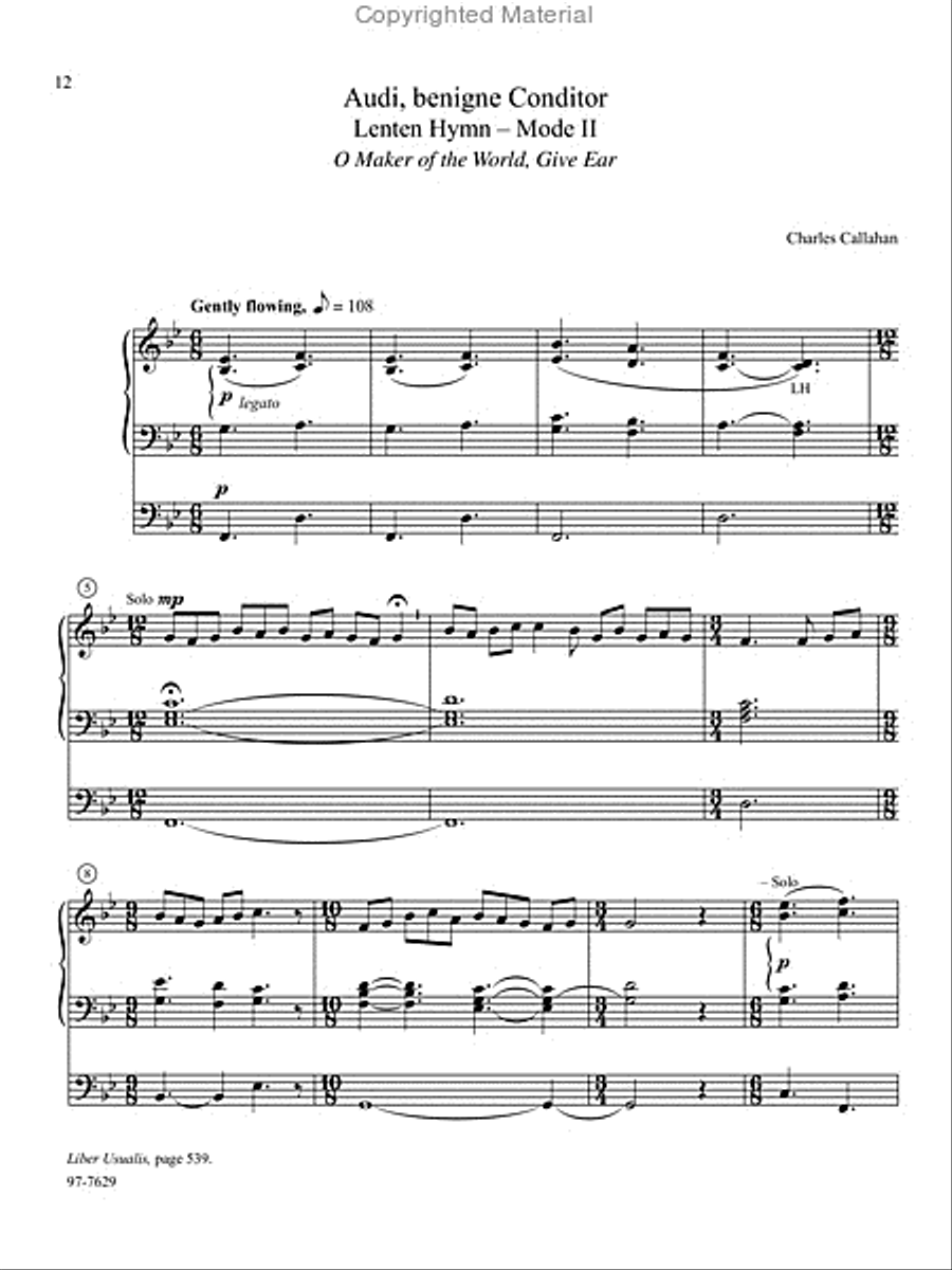 Chant, Vol. III Organ scores gallery preview page 7