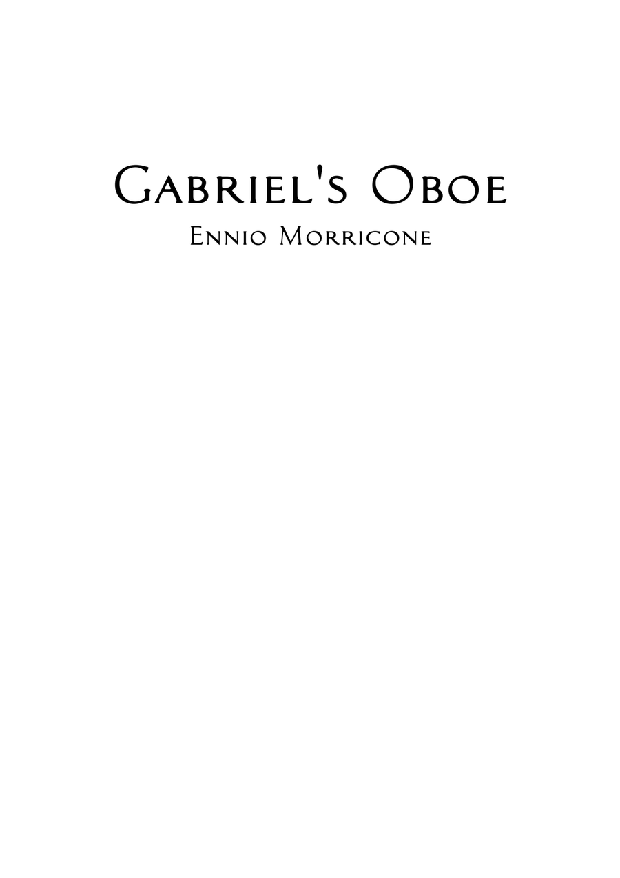 Gabriel's Oboe Full Orchestra scores gallery preview page 1