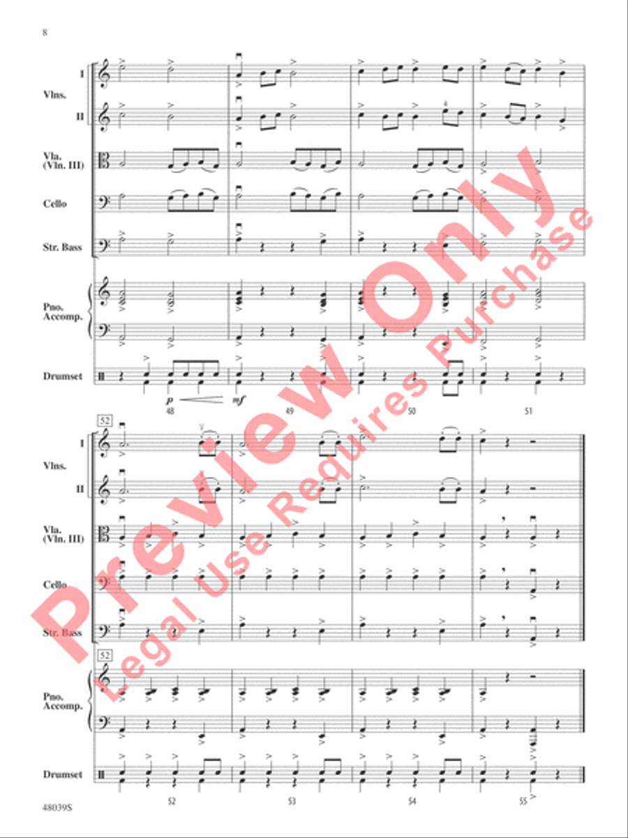Gibraltar: The Rock String Orchestra scores gallery preview page 9