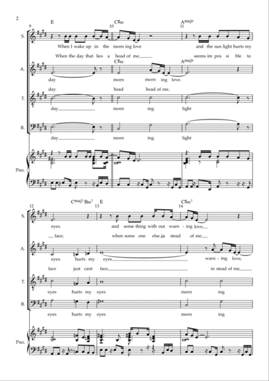 Lovely Day Lovely Day 4-Part scores gallery preview page 2