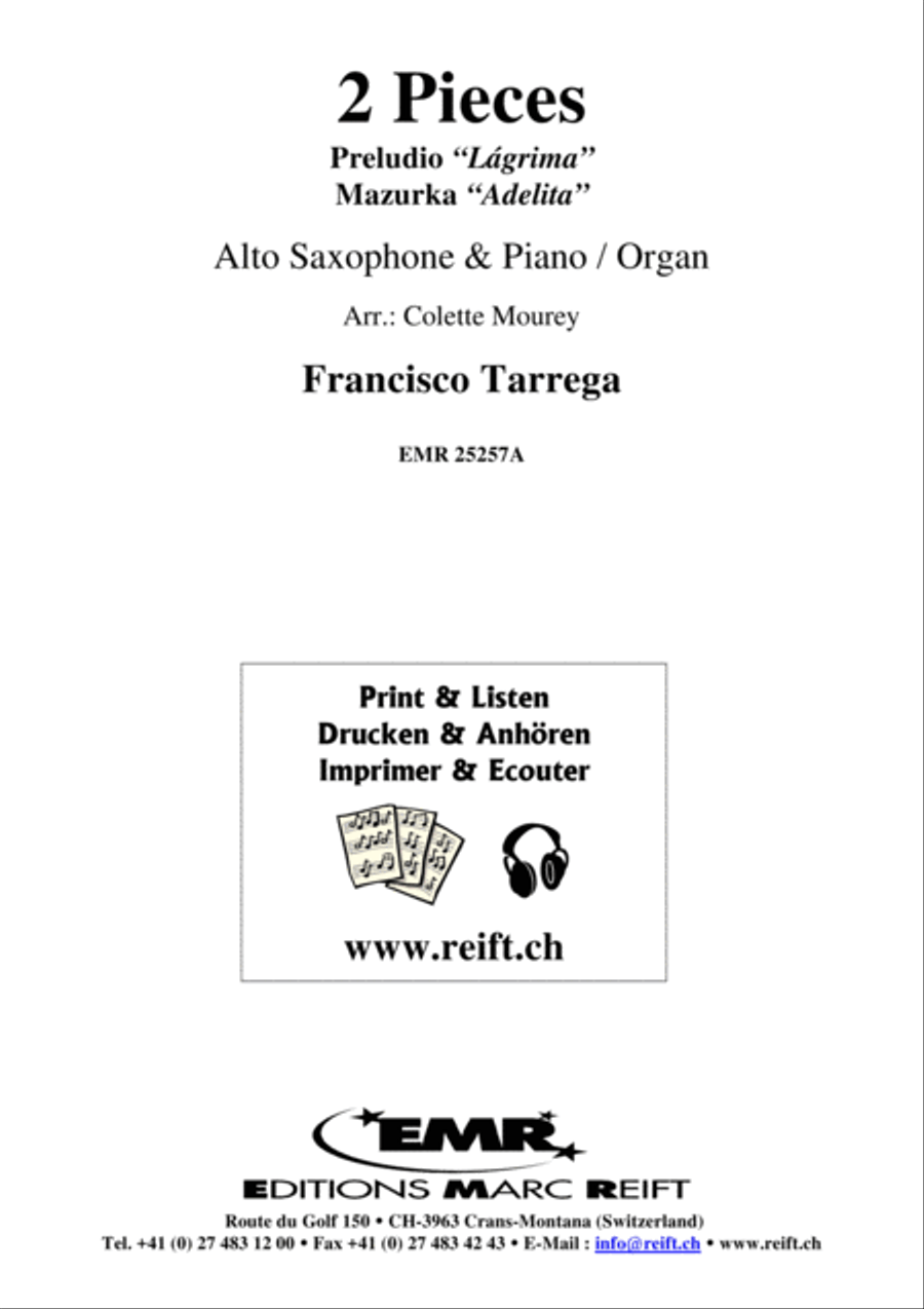 2 Pieces Alto Saxophone scores gallery preview page 2