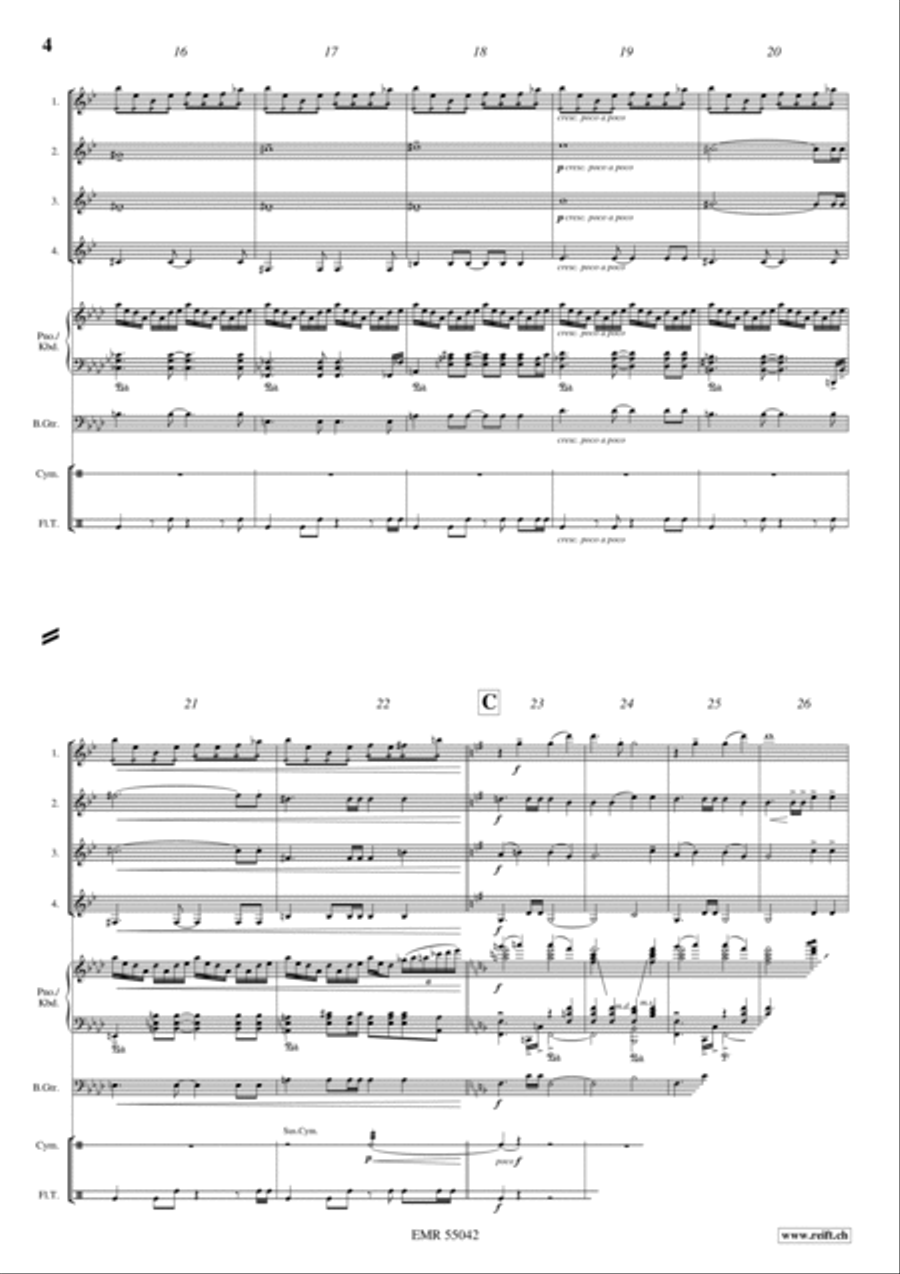 Five Pieces From Kingdom Come: Deliverance Clarinet Quartet scores gallery preview page 5