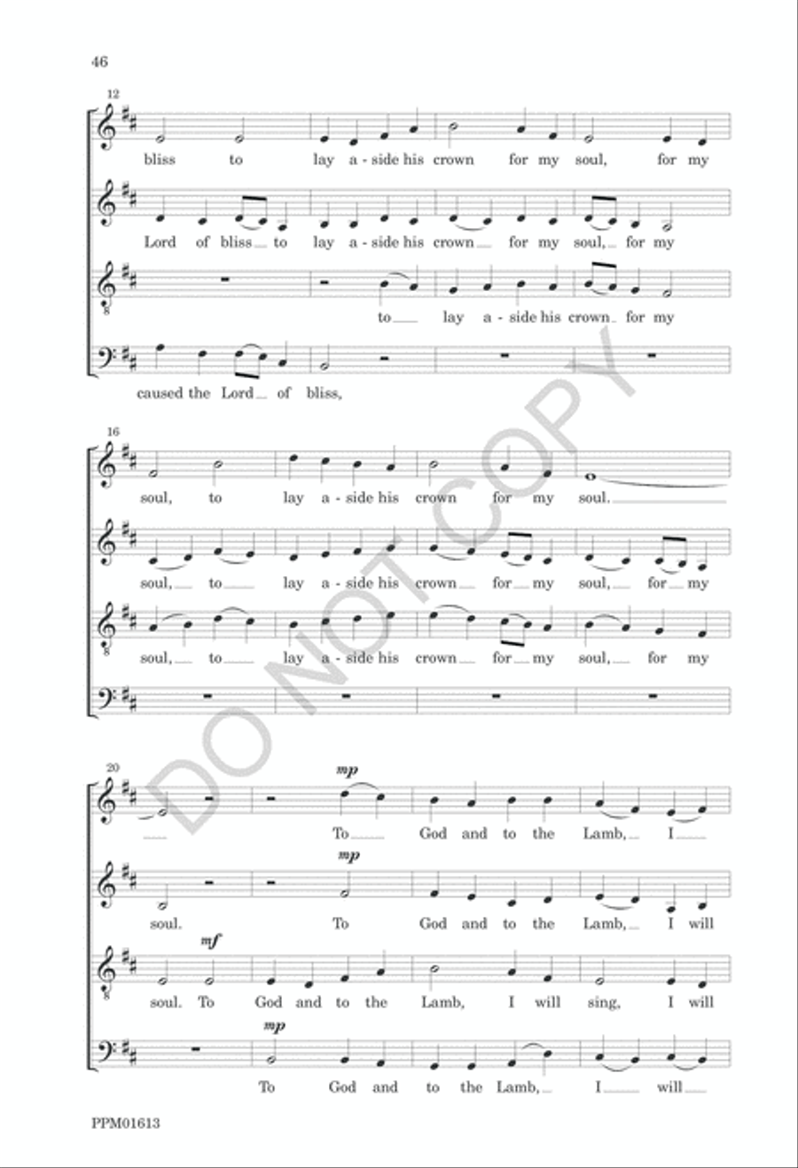 Nine American Folk Hymns 4-Part scores gallery preview page 49