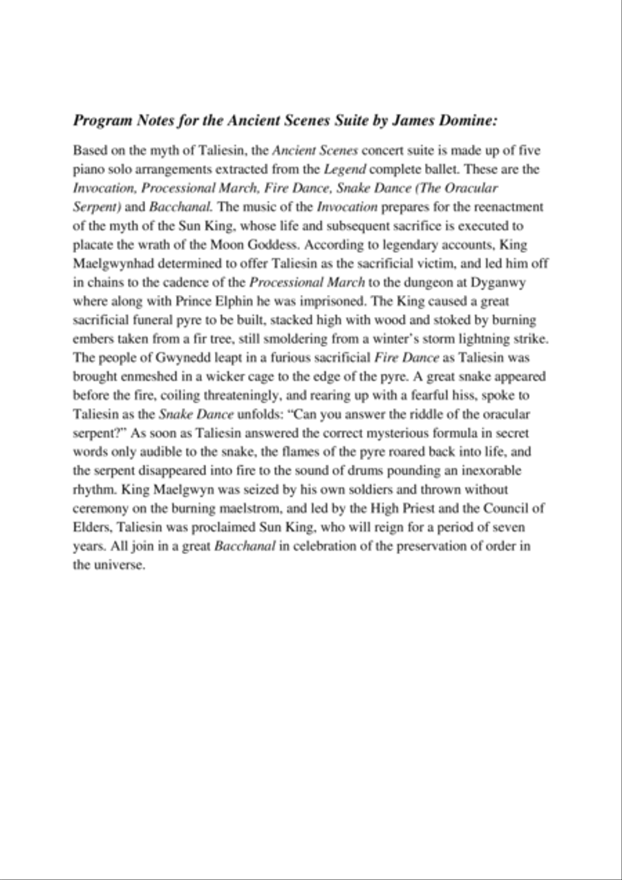 Piano Suite #1 (Ancient Scenes) Piano Solo scores gallery preview page 2
