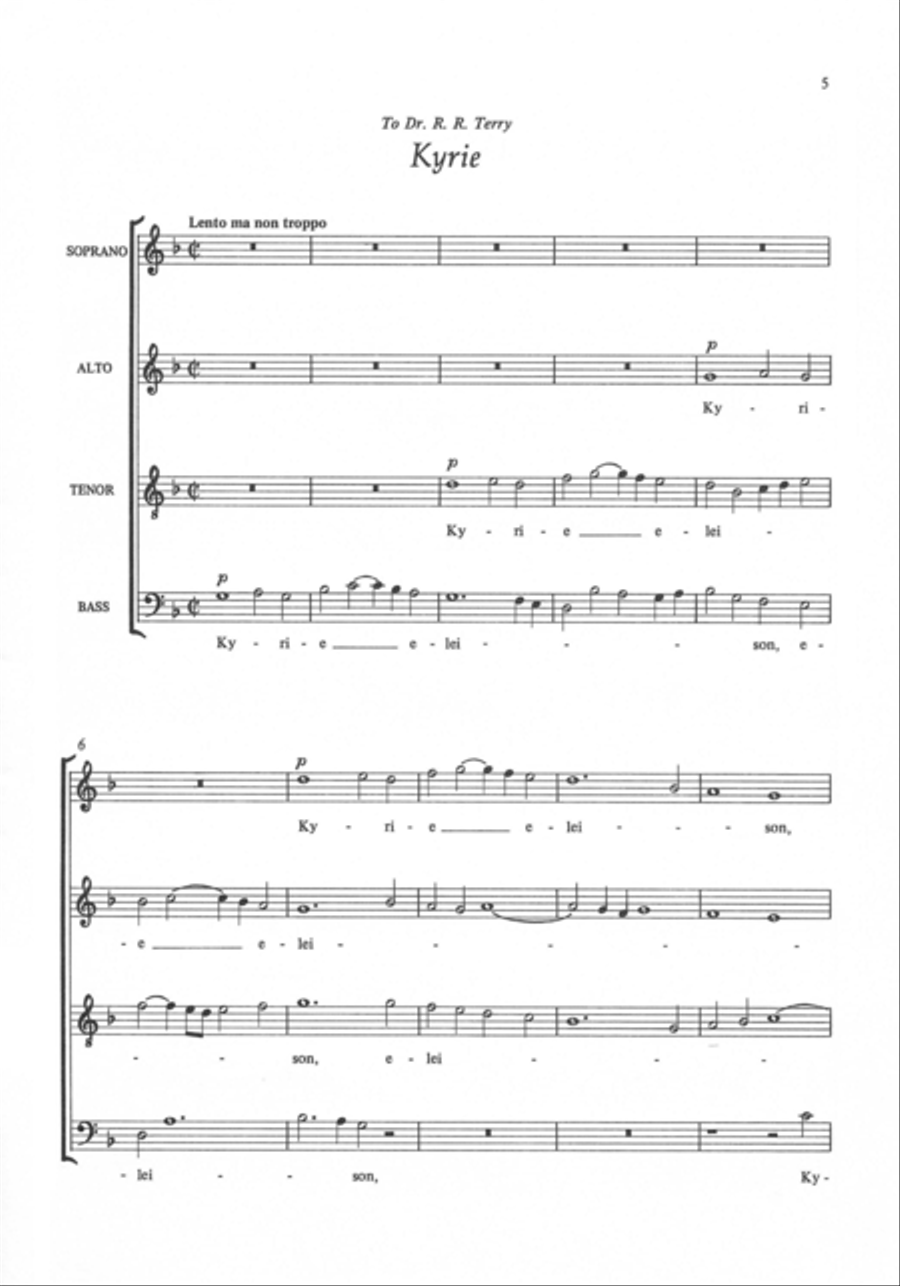 Mass in the Dorian Mode 4-Part scores gallery preview page 2