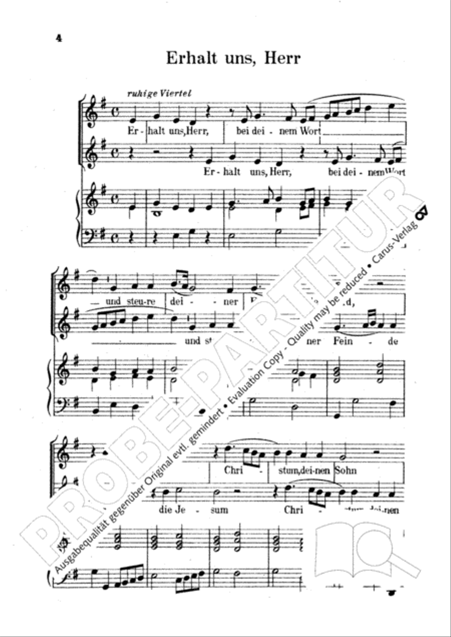Stern: Der Choral im Kanon Choir scores gallery preview page 6