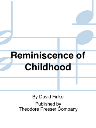 Book cover for Reminiscence of Childhood