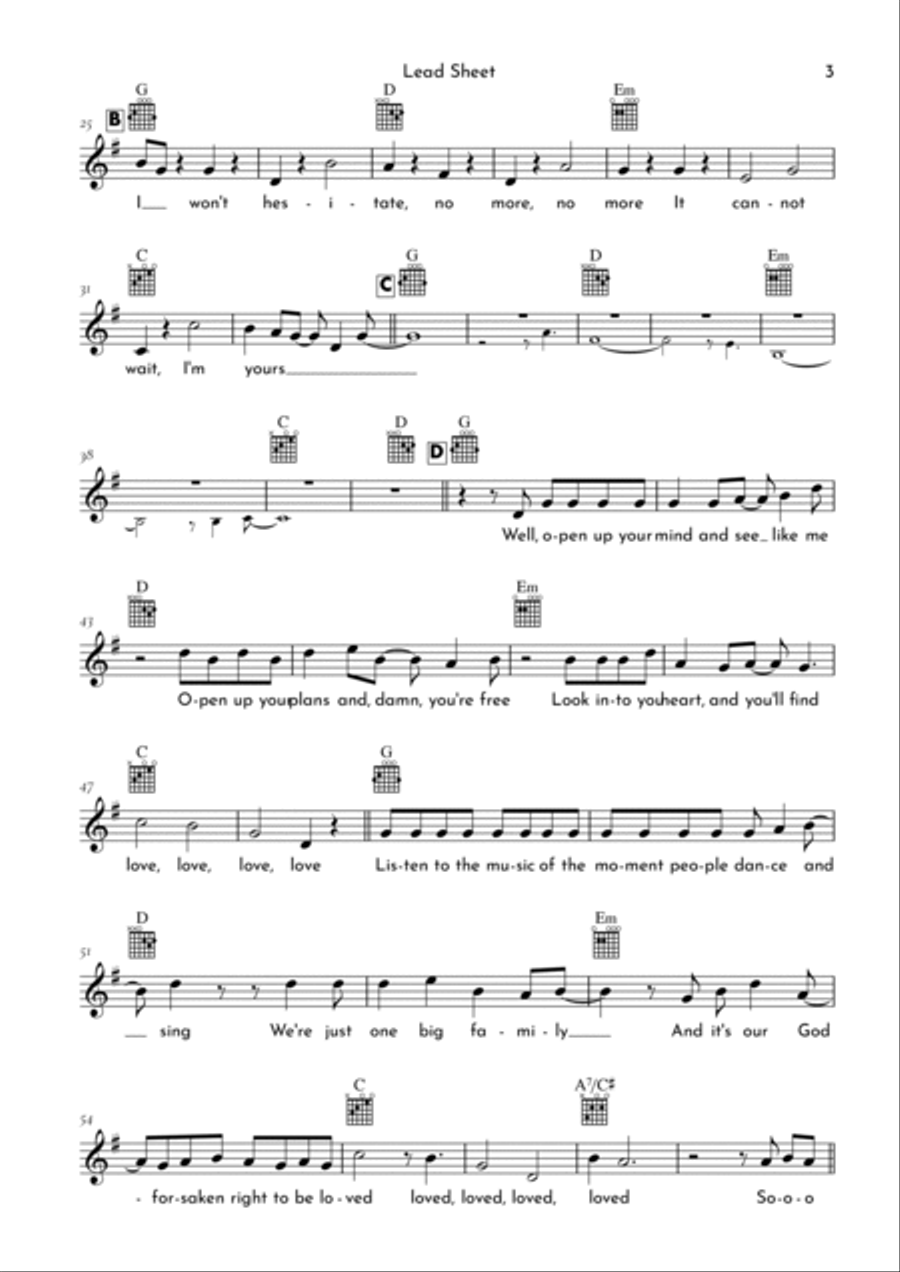 I'm Yours I'm Yours Electric Guitar scores gallery preview page 3