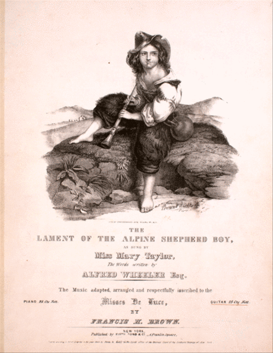 The Lament of the Alpine Shepherd Boy Guitar scores gallery preview page 1