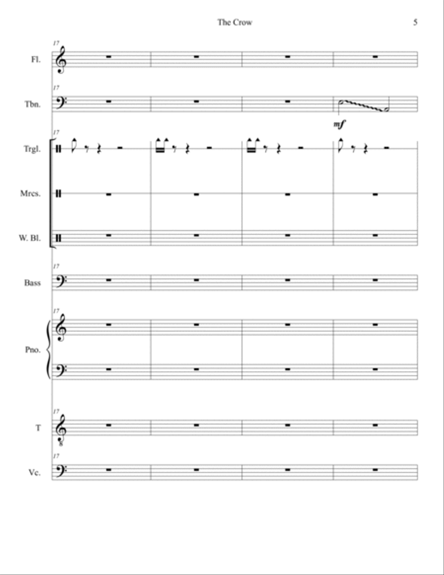 The Crow Large Ensemble scores gallery preview page 5