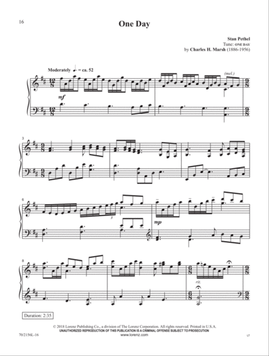 Blessed Redeemer Piano Solo scores gallery preview page 7
