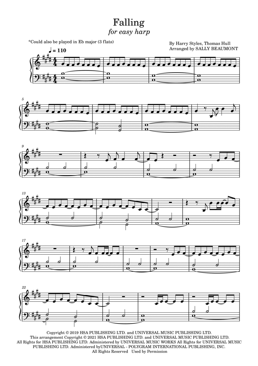 Falling Harp scores gallery preview page 1