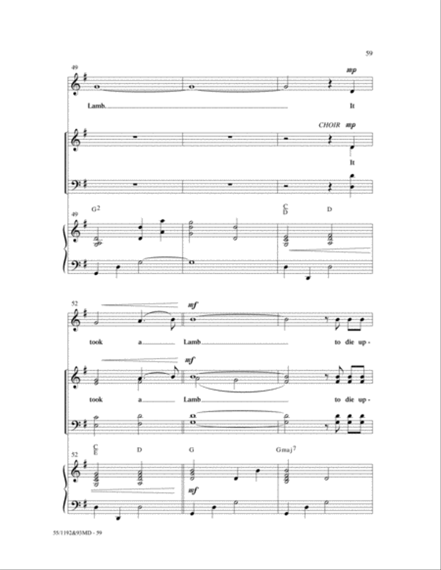 The Lamb 4-Part scores gallery preview page 36