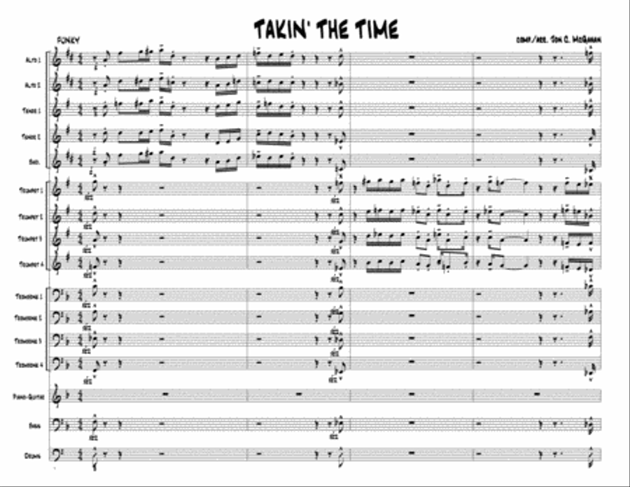 Takin' The Time Takin' The Time Jazz Ensemble scores gallery preview page 1