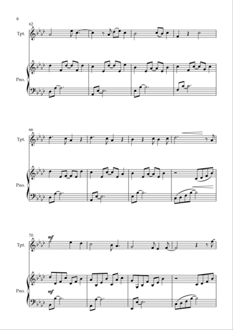 All Of Me All Of Me B-Flat Trumpet scores gallery preview page 6