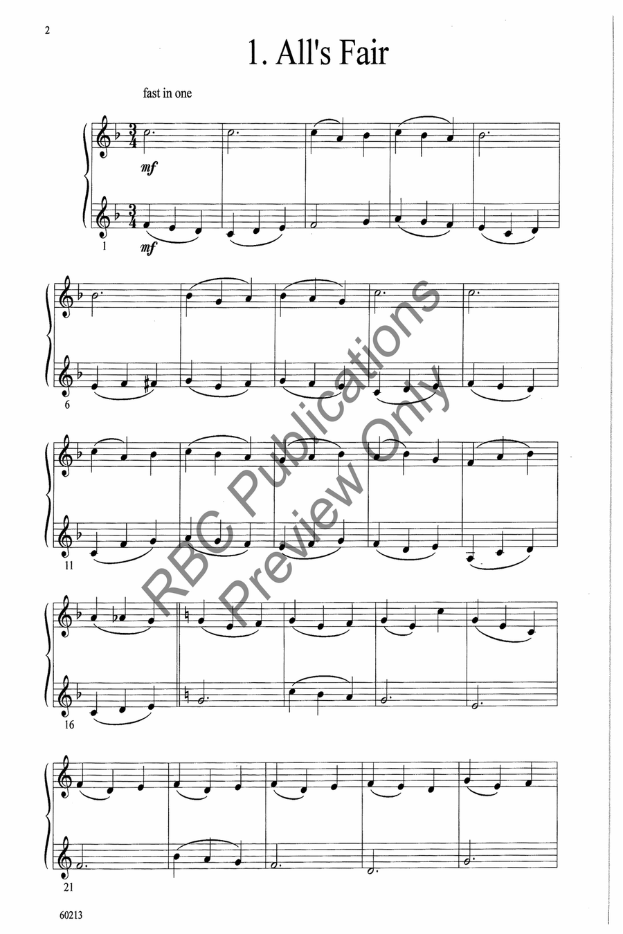 Trumpet Duets Vol. 1 Brass Duet scores gallery preview page 5